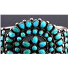 Image 8 : Navajo Sterling Silver Turquoise Petit Point Cuff