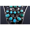 Image 9 : Navajo Sterling Silver Turquoise Petit Point Cuff