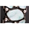 Image 6 : Sterling Silver and Larimar Bracelet