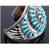 Image 6 : Signed Navajo Sterling Silver and Turquoise Cuff