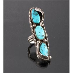 Navajo Sterling Silver and Turquoise Ring