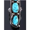 Image 3 : Navajo Sterling Silver and Turquoise Ring