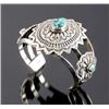 Image 2 : Signed Navajo Sterling Silver Turquoise Cuff