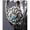 Image 5 : Signed Navajo Sterling Silver Turquoise Cuff
