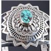 Image 6 : Signed Navajo Sterling Silver Turquoise Cuff