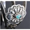 Image 7 : Signed Navajo Sterling Silver Turquoise Cuff