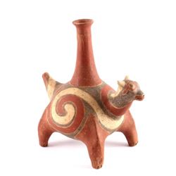 Mississippian Culture Effigy Pottery Vessel