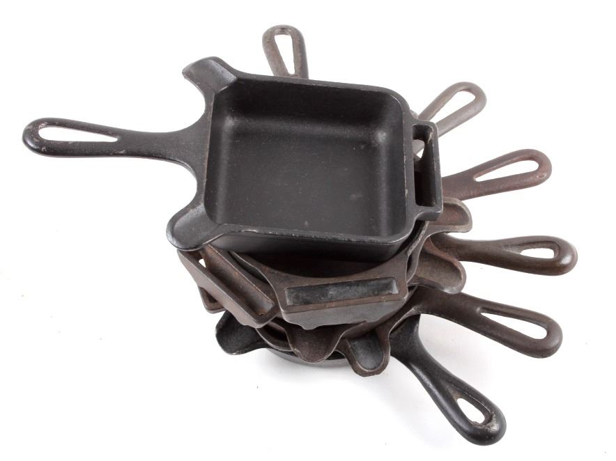 Collection Of Griswold / Wagner Cast Iron Ashtrays