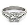 Image 1 : 2.05 CTW Certified VS/SI Princess Diamond Solitaire Halo Ring 18K White Gold - REF-661Y4K - 27108