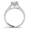 Image 5 : 2.05 CTW Certified VS/SI Princess Diamond Solitaire Halo Ring 18K White Gold - REF-661Y4K - 27108