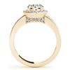 Image 5 : 1.4 CTW Certified VS/SI Diamond Solitaire Halo Ring 18K Yellow Gold - REF-383F8N - 26972