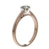 Image 4 : 0.55 CTW Certified H-SI/I Quality Diamond Solitaire Engagement Ring 10K Rose Gold - REF-54H2A - 3646