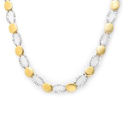 4.50 CTW Certified VS/SI Diamond Necklace 14K 2-Tone Gold - REF-339W8F - 13459