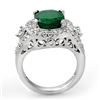 Image 2 : 6.15 CTW Emerald & Diamond Ring 14K White Gold - REF-126Y2K - 11917