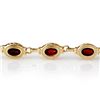 Image 2 : 6.20 CTW Garnet Bracelet 10K Yellow Gold - REF-36M2H - 13852