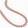 Image 2 : 31.96 CTW Morganite & Diamond Halo Necklace 10K Rose Gold - REF-604M2H - 40413
