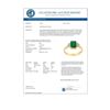 Image 2 : 1.12 CTW Emerald & Diamond Ring 10K Yellow Gold - REF-17H3A - 11340