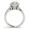 Image 5 : 1.5 CTW Certified VS/SI Diamond Solitaire Halo Ring 18K White Gold - REF-404H4A - 26889