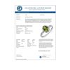 Image 2 : 1.10 CTW Green Tourmaline & Diamond Ring 10K White Gold - REF-24N4Y - 11510