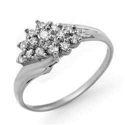 0.25 CTW Certified VS/SI Diamond Ring 14K White Gold - REF-31F5N - 13592