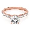 Image 1 : 1.4 CTW Certified VS/SI Diamond Solitaire Ring 18K Rose Gold - REF-361X5T - 27478