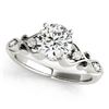 1.15 CTW Certified VS/SI Diamond Solitaire Antique Ring 18K White Gold - REF-369T8M - 27423