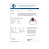 Image 2 : 1.35 CTW Ruby & Diamond Ring 18K White Gold - REF-41F8N - 13627