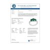 Image 3 : 2.50 CTW Emerald & Diamond Ring 14K White Gold - REF-54W5F - 10771