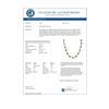 Image 3 : 45.0 CTW Peridot & Diamond Necklace 14K White Gold - REF-424A4X - 10314
