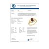 Image 2 : 1.03 CTW Garnet & Diamond Ring 10K Yellow Gold - REF-15W3F - 12886
