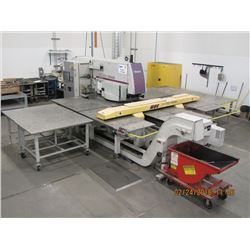 1999 Murata Wiedemann Vectrum 3056 LX 33 Ton Punch with 38,190 Hours, Roller tables and Turbo convey