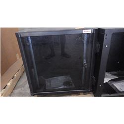 HOFFMAN GLASS FRONT LOCKABLE CABINET 2' SQUARE