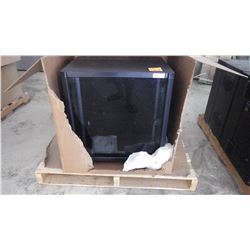 HOFFMAN GLASS FRONT LOCKABLE CABINET 2' SQUARE