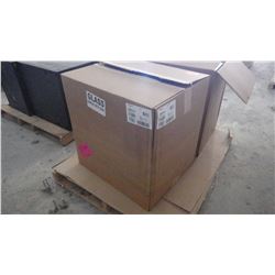HOFFMAN GLASS FRONT LOCKABLE CABINET 2' SQUARE