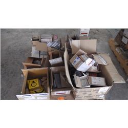 PALLET OF MISC ELECTRICAL & HYDRAULIC PARTS