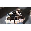 Image 1 : PALLET OF MISC STUDS, BOLTS, SHAFT, PIPE SHACKLE AND ELEC PLUGS
