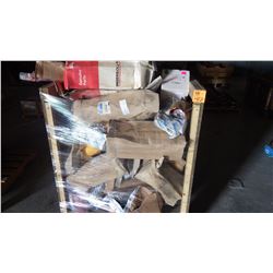 LGE PALLET OF MISC FILTERS, LED STROBE LIGHT PLUS OIL PUMP FOR BARREL