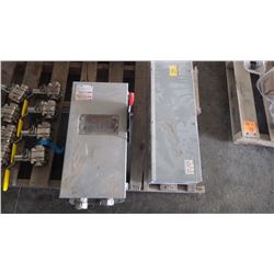 8 APPOLLO SS 1" BALL VALVES PLUS USED E.T.N. HD SAFETY SWITCH AND DANDY 600 V SPLITTER BOX MODEL DS3
