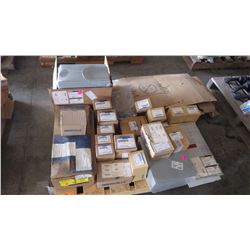 PALLET OF SQUARE D SAFETY SWITCH, BREAKER PANEL BOX PLUS IBERVILLE ELECTRICAL SUPPLIES