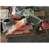Image 2 : PALLET OF WELDING WIRE, YUKAW HYD CONTROL, MISC BOLTS, APPROX 25 WAKTER GRINDING DISCS, LINCOLN WATE