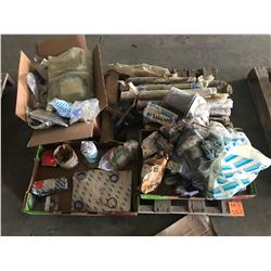 PALLET WITH SANDVIK FLGTE PUMP PARTS, BEARINGS, SEALS, SHAFT, ETC