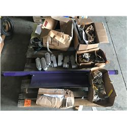 PALLET WITH 8 - SS - 1" APOLLO BALL VALVES, ELECTRICAL SUPPLIES, KONECRANES ELECTRIC DISC BRAKE, SCR