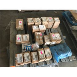 PALLET WITH SYLVANIA AND CUTLER HAMMER MAGNETIC BALLASTS INCLUDING M250-TRI-3X4 BALLASTS