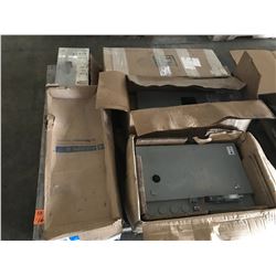 PALLET WITH SQUARE DETN BREAKER PANEL BOXES