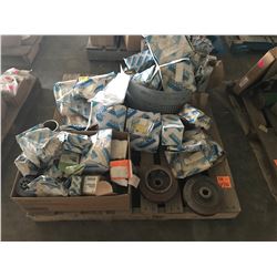 PALLET OF FLYGT AND SANDVIK PUMP PARTS, IMPELLERS, SEALS, FILTERS, ETC.