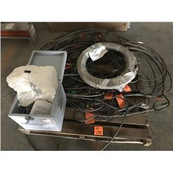 PALLET OF CABLE SLINGS AND FLO SERVE MECHANICAL SEAL