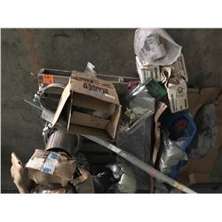 PALLET WITH HYDRONIC 12V HEATER ASSEMBLY, FLANGES, PRINTED CIRCUIT BOARD, JLG CONTROL ASSEMBLY, HYDR