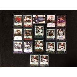 AUTOGRAPHED HOCKEY CARD LOT