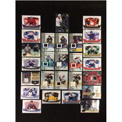 GAME WORN JERSEY HOCKEY CARD LOT