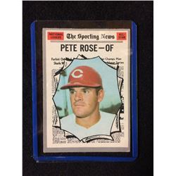 1970 TOPPS #458 PETE ROSE BB CARD~THE SPORTING NEWS NATIONAL LEAGUE ALL-STAR